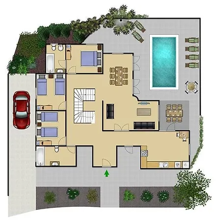 Villa Puerto Del Carmen Sleeps 10 Pool Air Con Wifi Puerto del Carmen (Lanzarote)